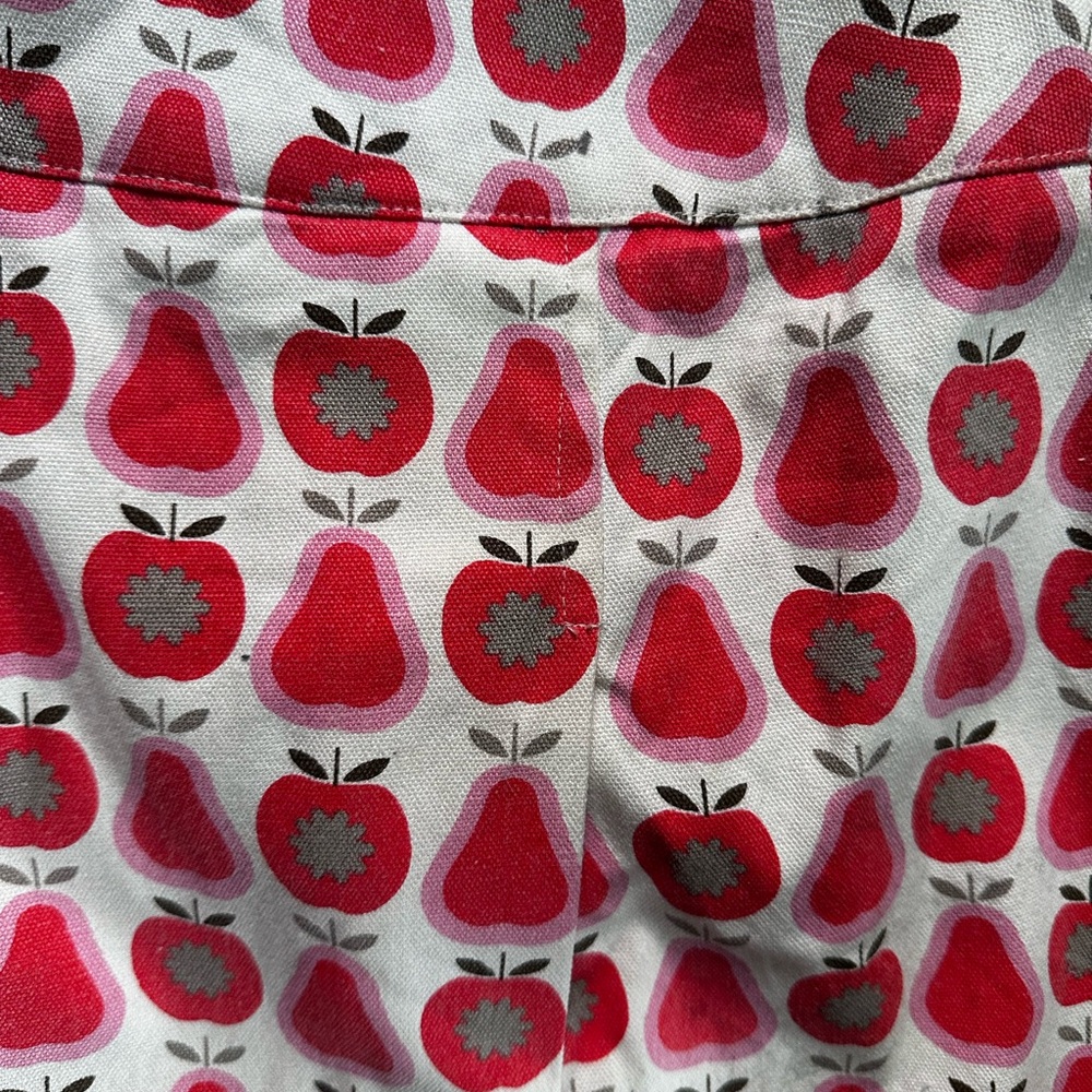 Orla Kiely Apple Print Skirt with Contrast Hem - Picture 8 of 11